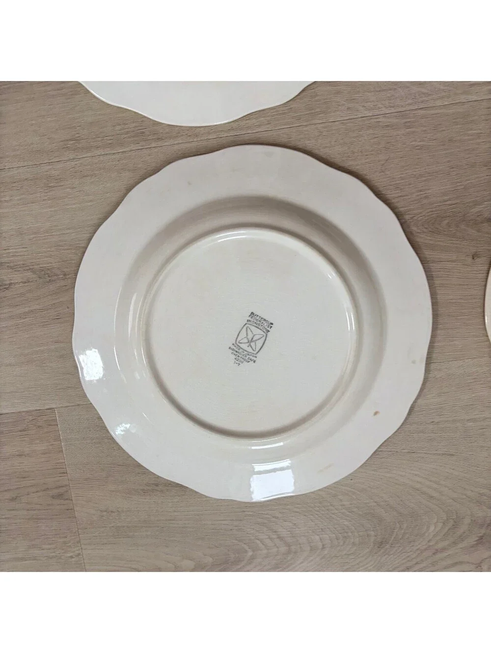 (4) Sears Federalist Buttercup Vintage Yellow 4239 Set of 4 Dinner Plates 10